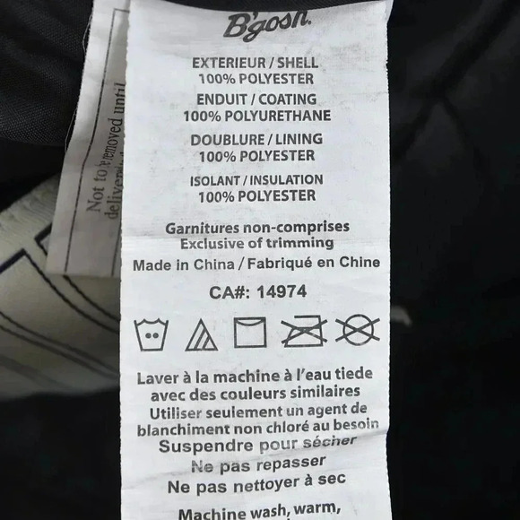 OSHKOSH B'GOSH Black Snow Pants Winter Skiing Size 8 - Picture 8 of 8